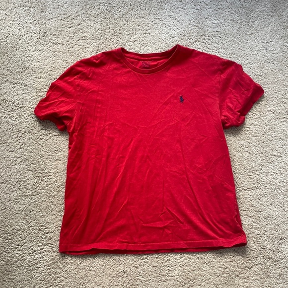 Ralph Lauren Men’s Red Polo Short Sleeve T-Shirt Size Large - Picture 1 of 2